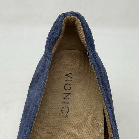 Vionic Cadee Loafers Womens 10 W Wide Blue Suede Mary Jane Slip On Shoes - Picture 11 of 16